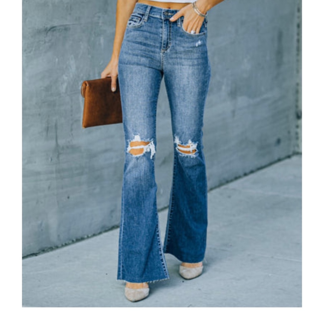 Vici “Viola” high rise flares.